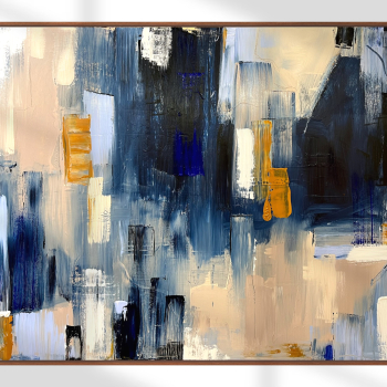 Maleri - Moonlight Stories 100x120 cm.