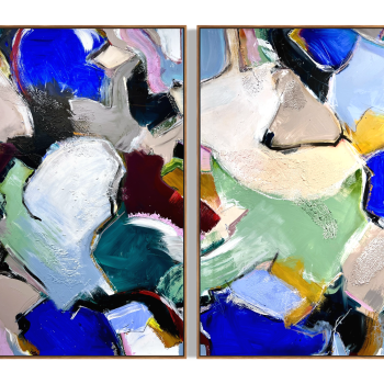 Malerier - Together (2x) 100x140 cm