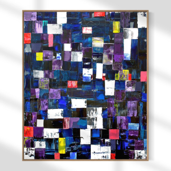 Maleri - Complicated 100x120 cm.