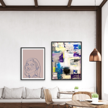 Life in boxes 70x90 cm.